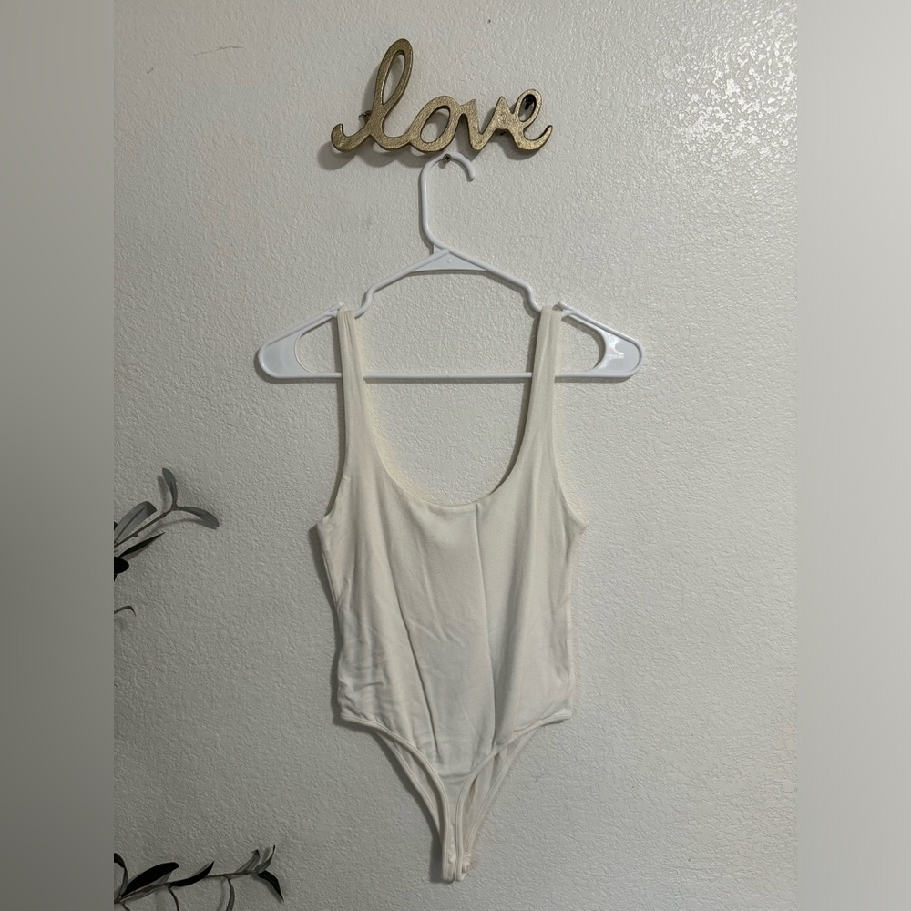 Naked Wardrobe Bodysuit - White